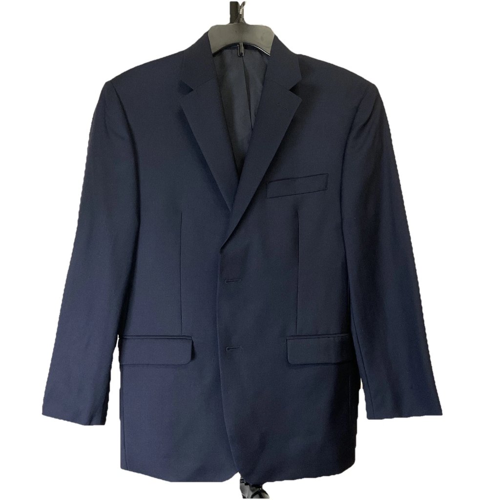 Ralph Lauren Men's Navy Wool Blazer 38s Two Button Sport Coat Defect No Buttons